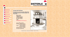 Desktop Screenshot of dieterle-kachelofen.de